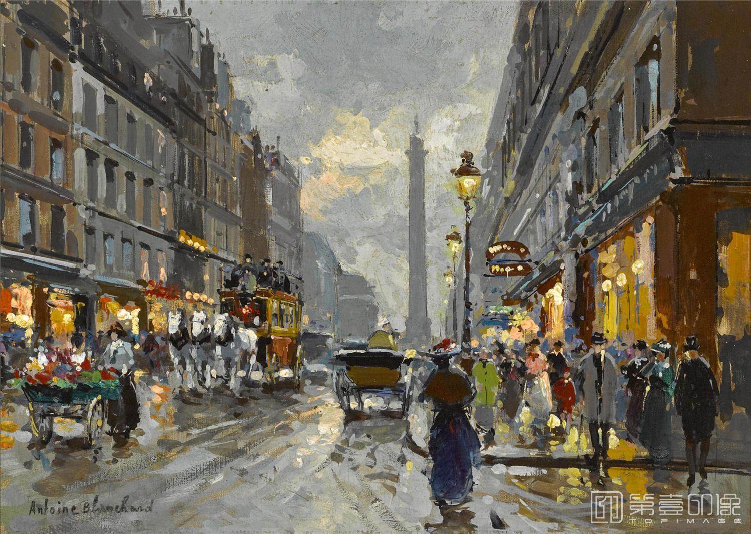 油画-安托万·布兰乍得 Antoine Blanchard作品-116